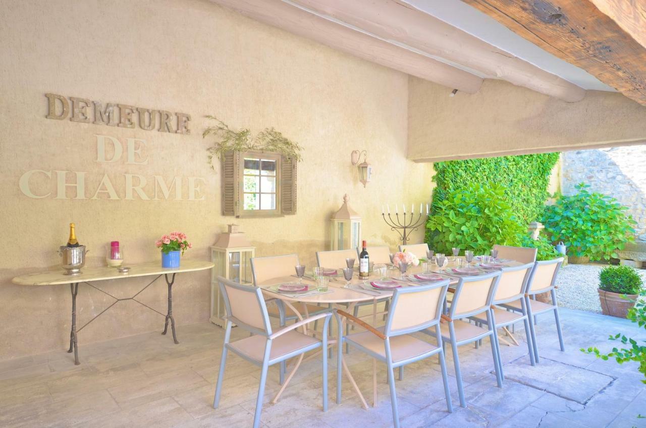 Villa Ferme St Roch Robion en Luberon Esterno foto